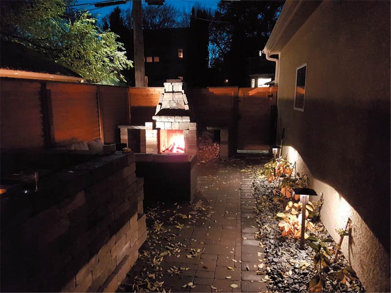 Landscape lighting Calgary Alberta