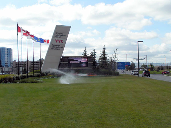 irrigation at YYC airport